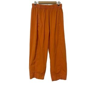 Free People Orange Pull On Relaxed Fit Pants Size Large